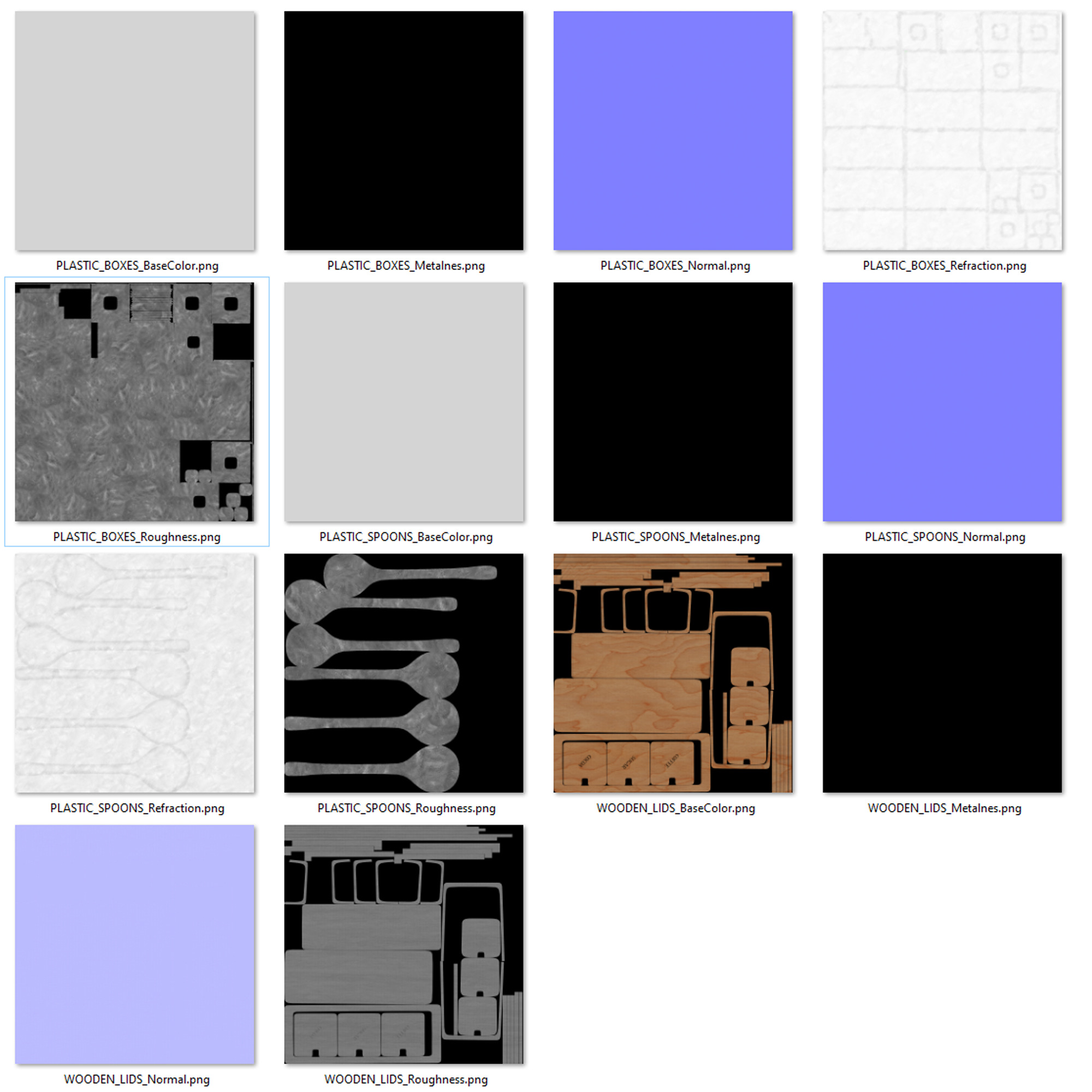 BREAKFAST PLASTIC BOX SET 3D model_11