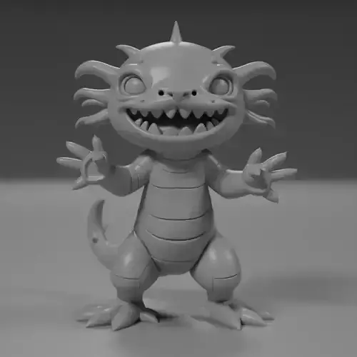 cute salamander 3D print model
