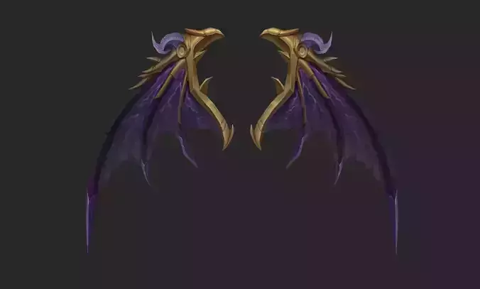 Wing 164 Low-poly 3D model