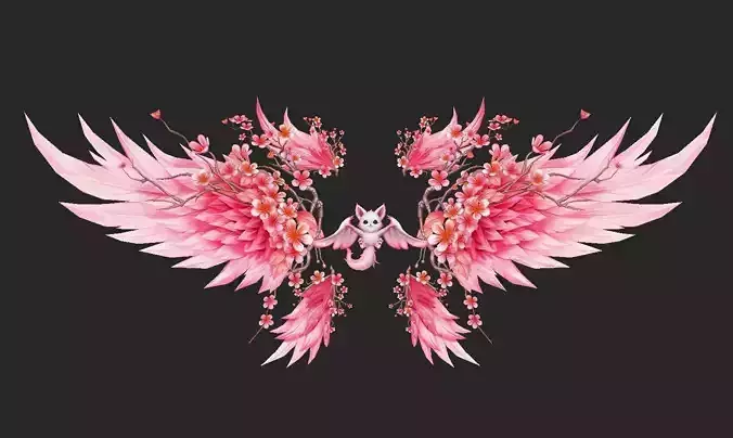 Wing 161 Low-poly 3D model