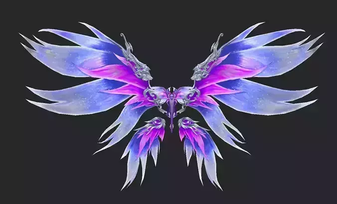 Wing 156 Low-poly 3D model