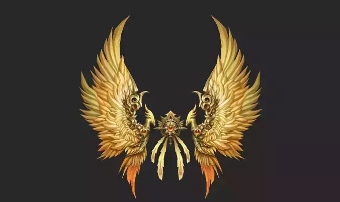 Wing 152 Low-poly 3D model