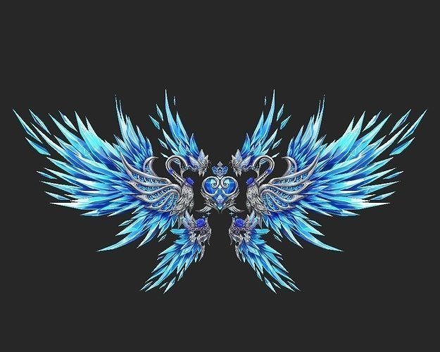 Wing 143 Low-poly 3D model