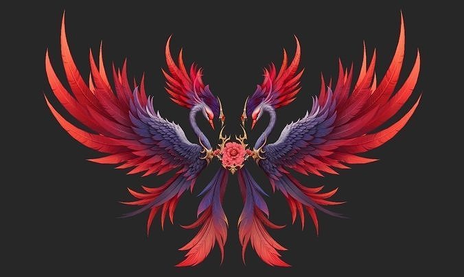 Wing 142 Low-poly 3D model