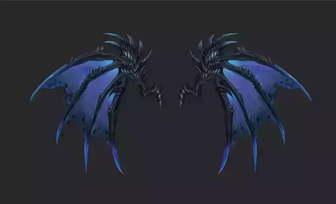 Wing 135 Low-poly 3D model