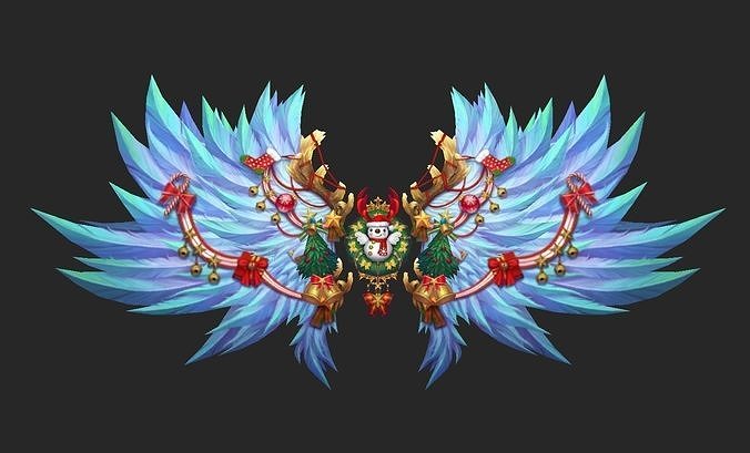 Wing 127 Low-poly 3D model