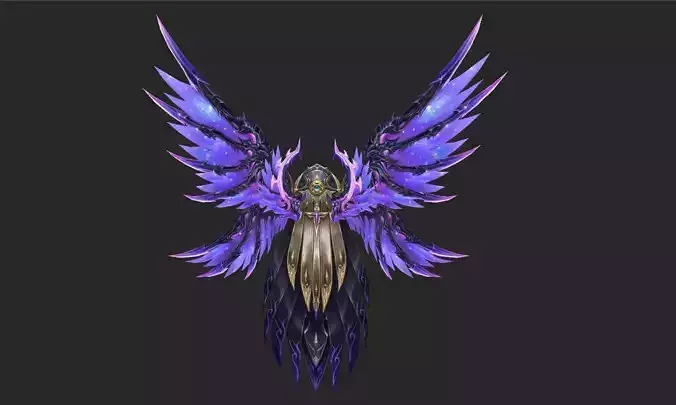 Wing 115 Low-poly 3D model