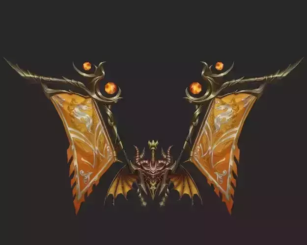 Wing 114 Low-poly 3D model