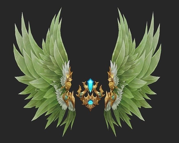Wing 112 Low-poly 3D model