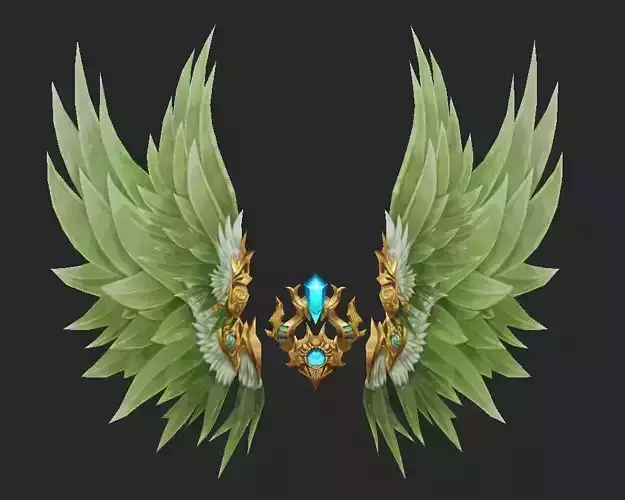 Wing 112 Low-poly 3D model