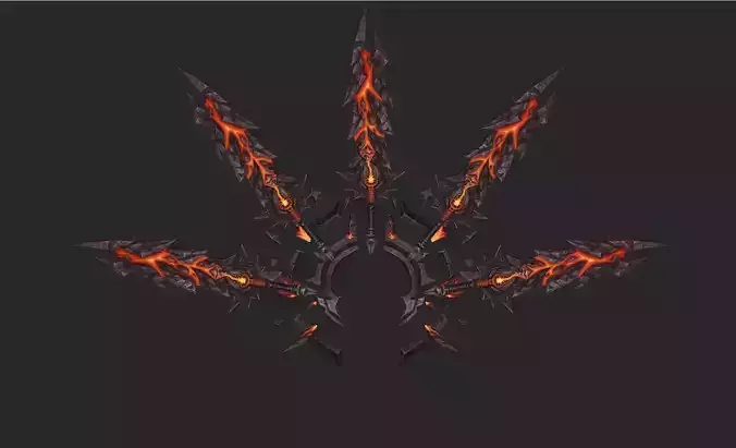 Wing 111 Low-poly 3D model