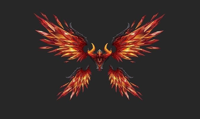 Wing 110 Low-poly 3D model