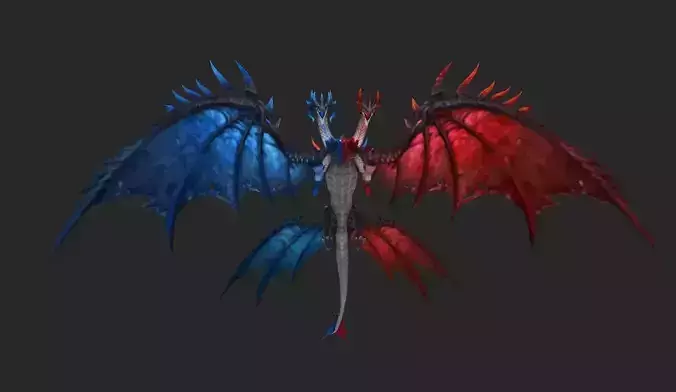 Wing 108 Low-poly 3D model