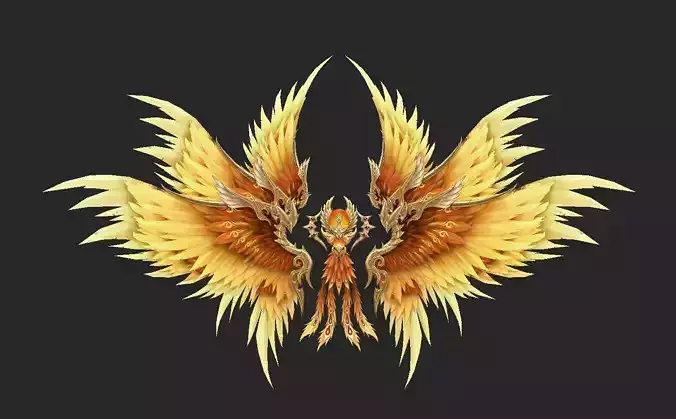 Wing 106 Low-poly 3D model