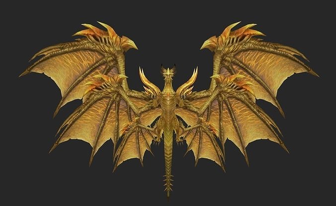 Wing 099 Low-poly 3D model
