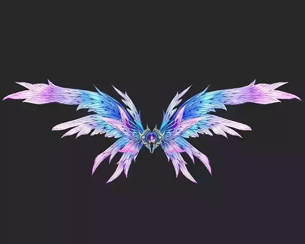Wing 098 Low-poly 3D model