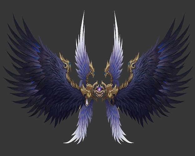 Wing 097 Low-poly 3D model