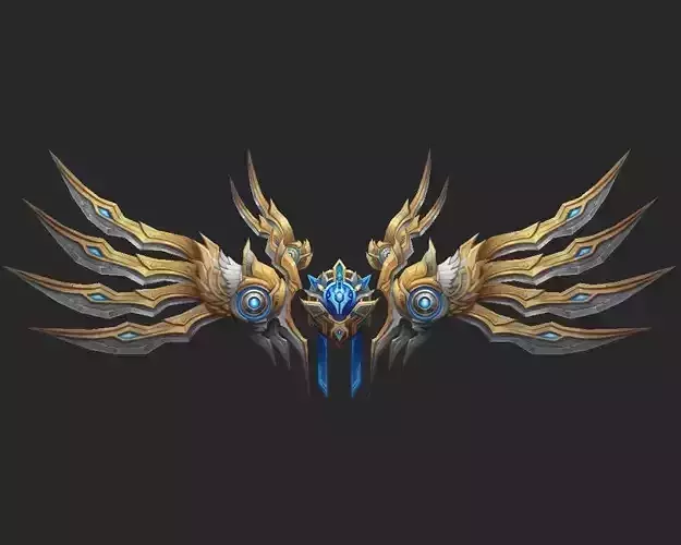 Wing 093 Low-poly 3D model