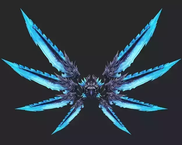 Wing 092 Low-poly 3D model