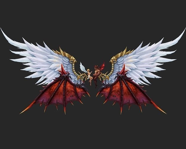 Wing 091 Low-poly 3D model