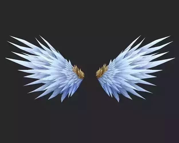 Wing 089 Low-poly 3D model