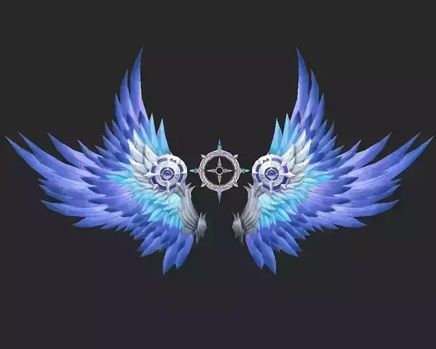 Wing 088 Low-poly 3D model