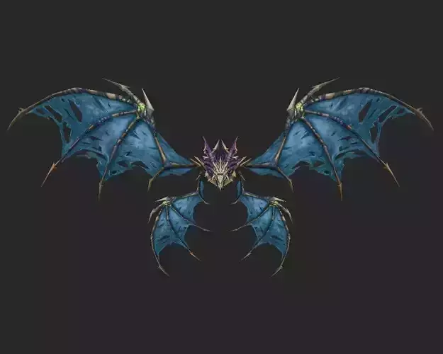 Wing 087 Low-poly 3D model