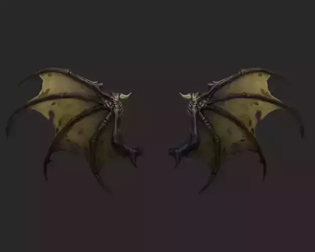 Wing 086 Low-poly 3D model