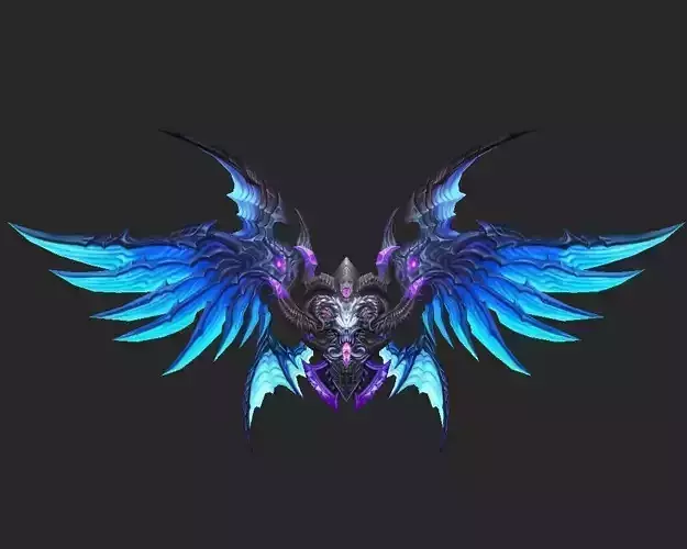 Wing 084 Low-poly 3D model