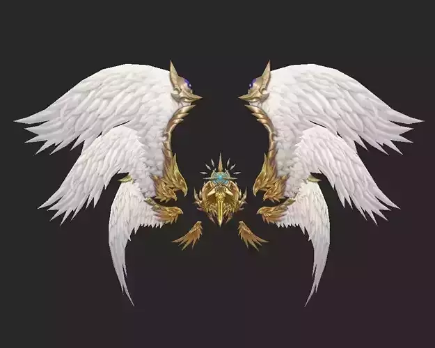 Wing 078 Low-poly 3D model