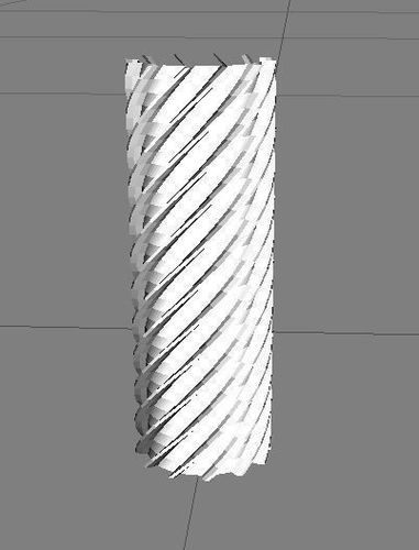 Worm Model spiral tube Free 3D model