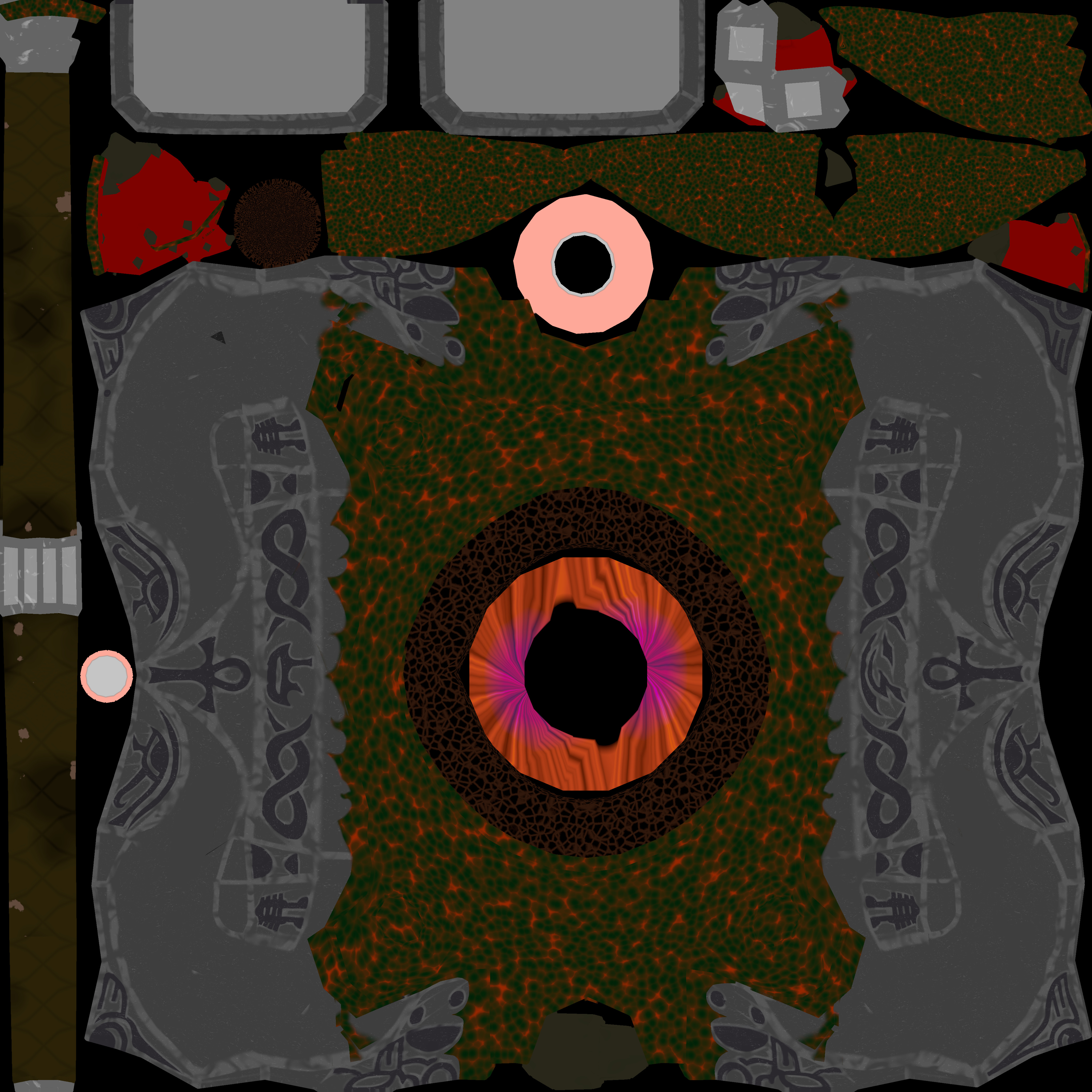 Female Warrior Low-poly 3D model_14