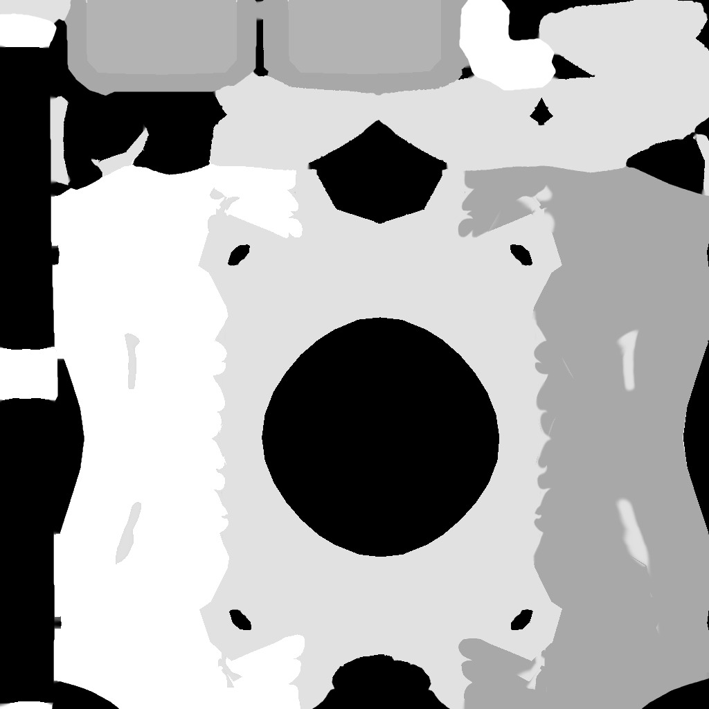 Female Warrior Low-poly 3D model_5