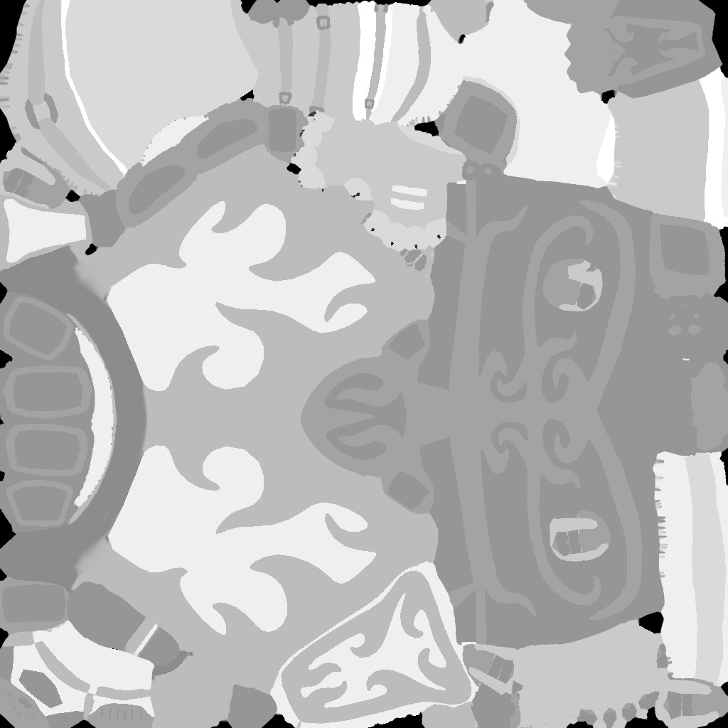 Female Warrior Low-poly 3D model_7