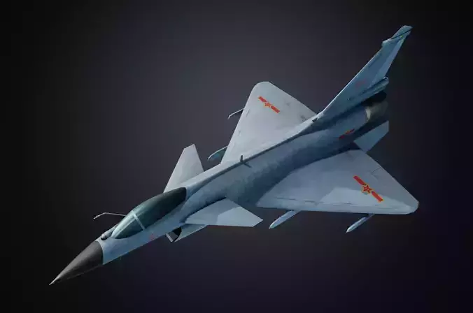 Chinese J-10B fighter jet Hand painted game model 