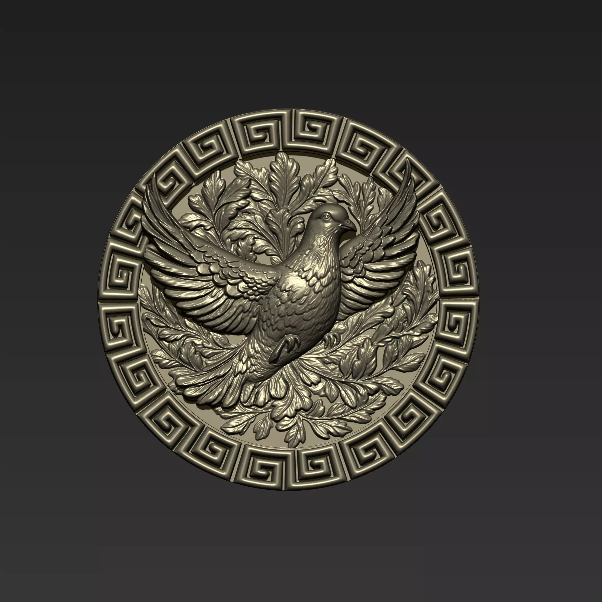 Pigeon Pendant A61 3D print model