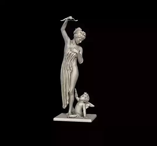 Venus Disarming Cupid sculpture classic style