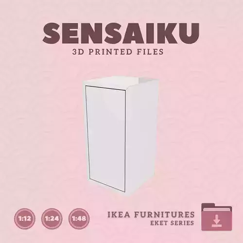 EKET Cabinet for Miniature Dollhouse - IKEA - 3D Print