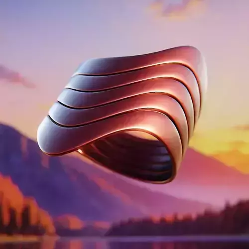 Wave Ring - Futuristic Layered Sculptural Jewelry 3D Print 65
