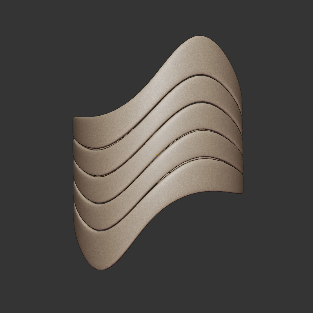 Wave Ring - Futuristic Layered Sculptural Jewelry 3D Print 65 3D print model_7