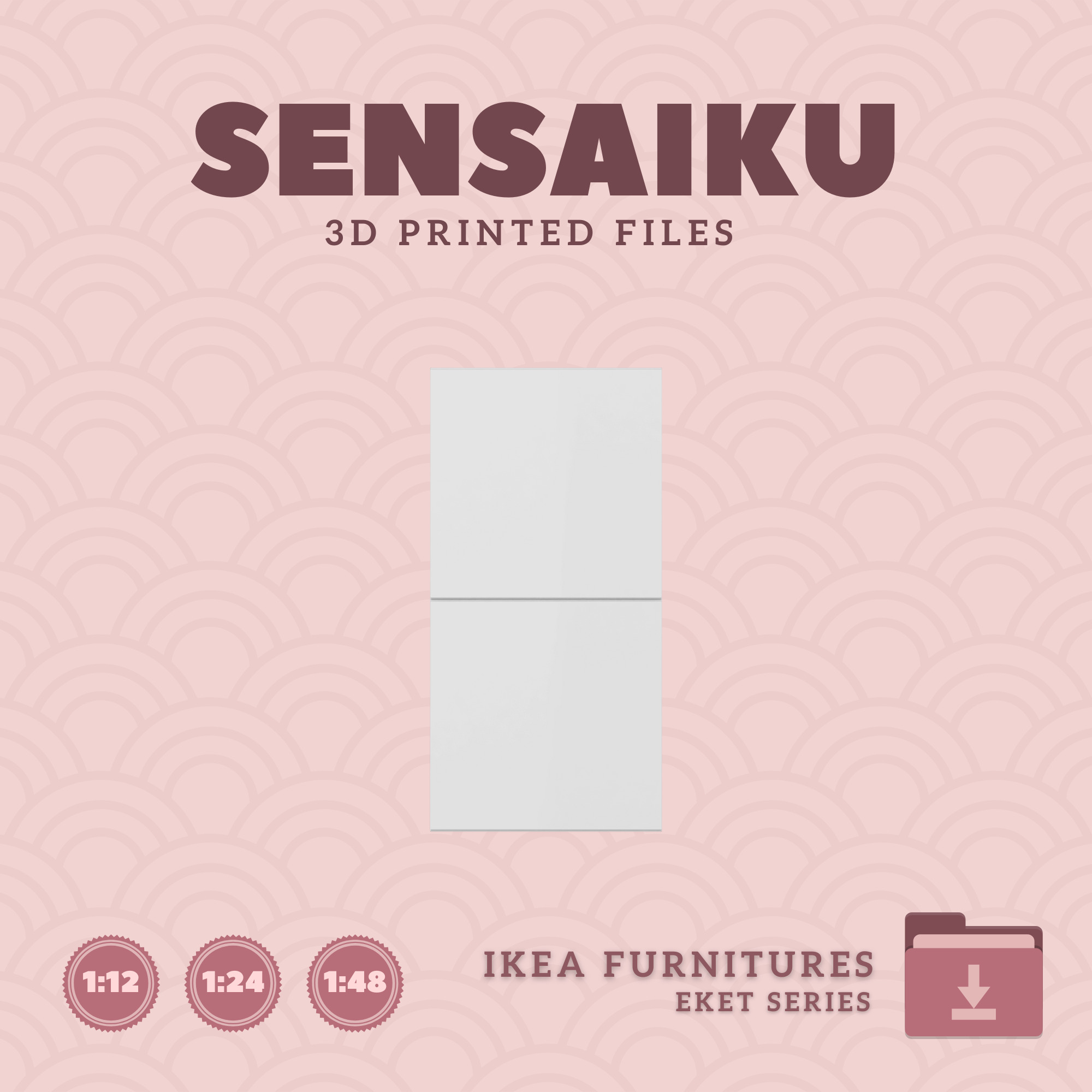 EKET Storage Combination 01 for Dollhouse - IKEA - 3D Print 3D print model_2