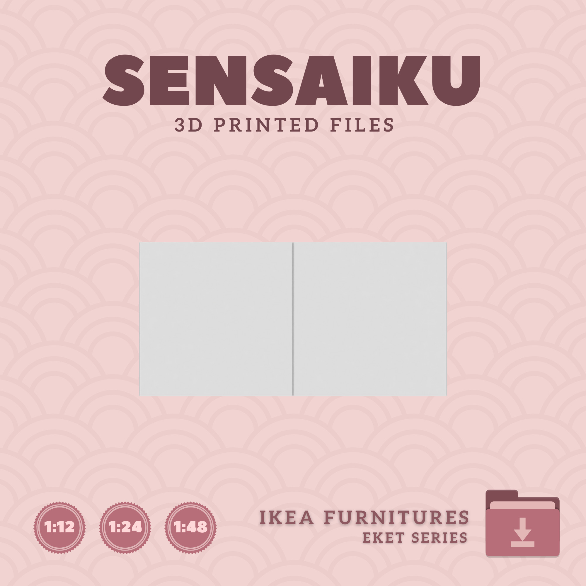 EKET Storage Combination 01 for Dollhouse - IKEA - 3D Print 3D print model_3