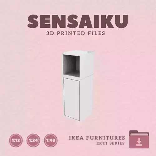 EKET Storage Combination 02 for Dollhouse - IKEA - 3D Print