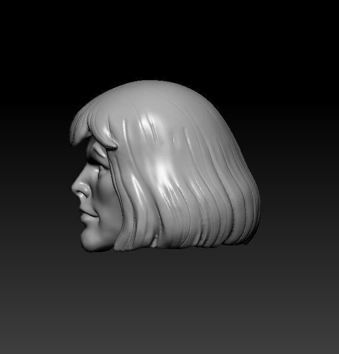 HEAD HE-MAN MOTUC FILMATION - FOR ACTION FIGURE  3D print model_3