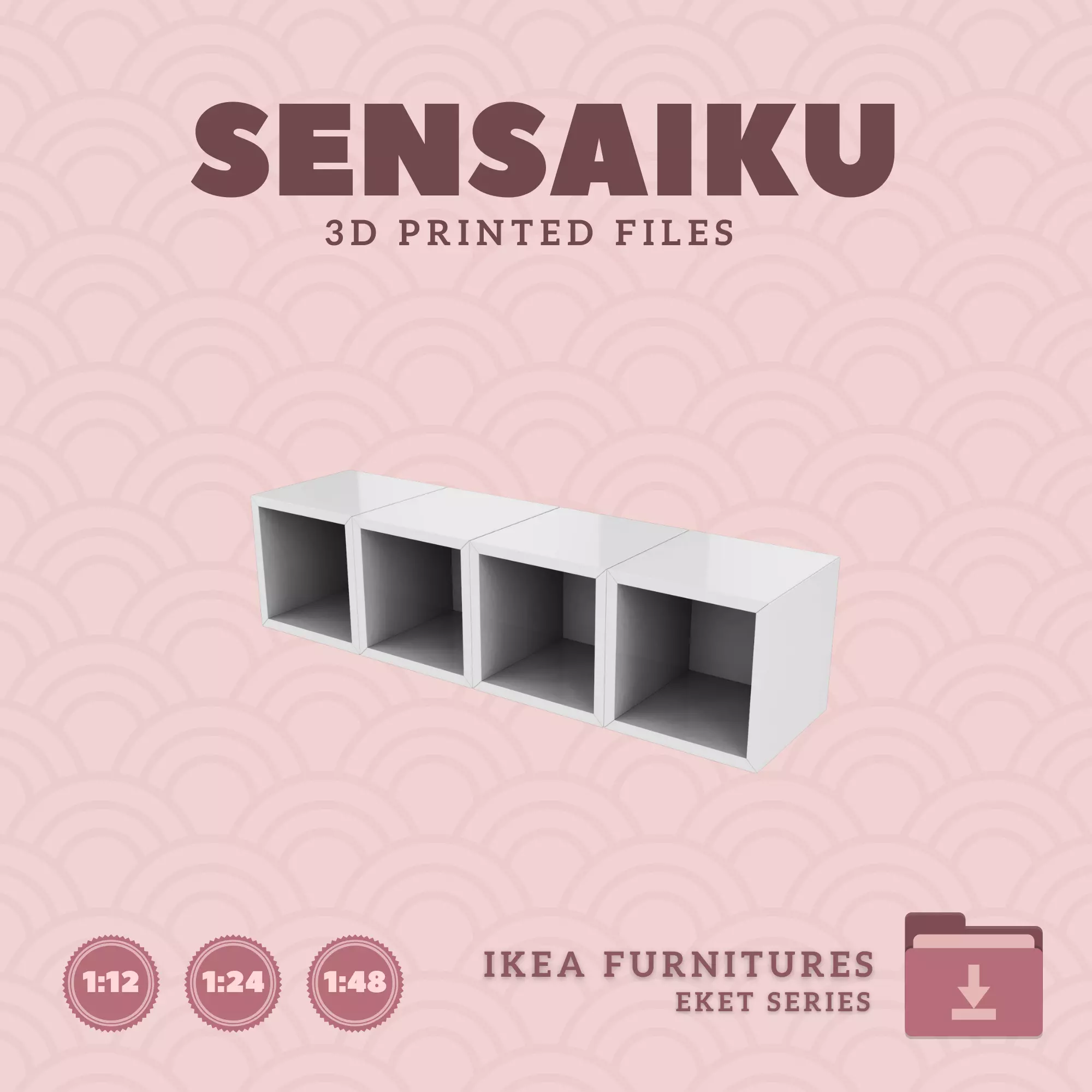 EKET Storage Combo 03 for Dollhouse - IKEA - 3D Print 3D print model