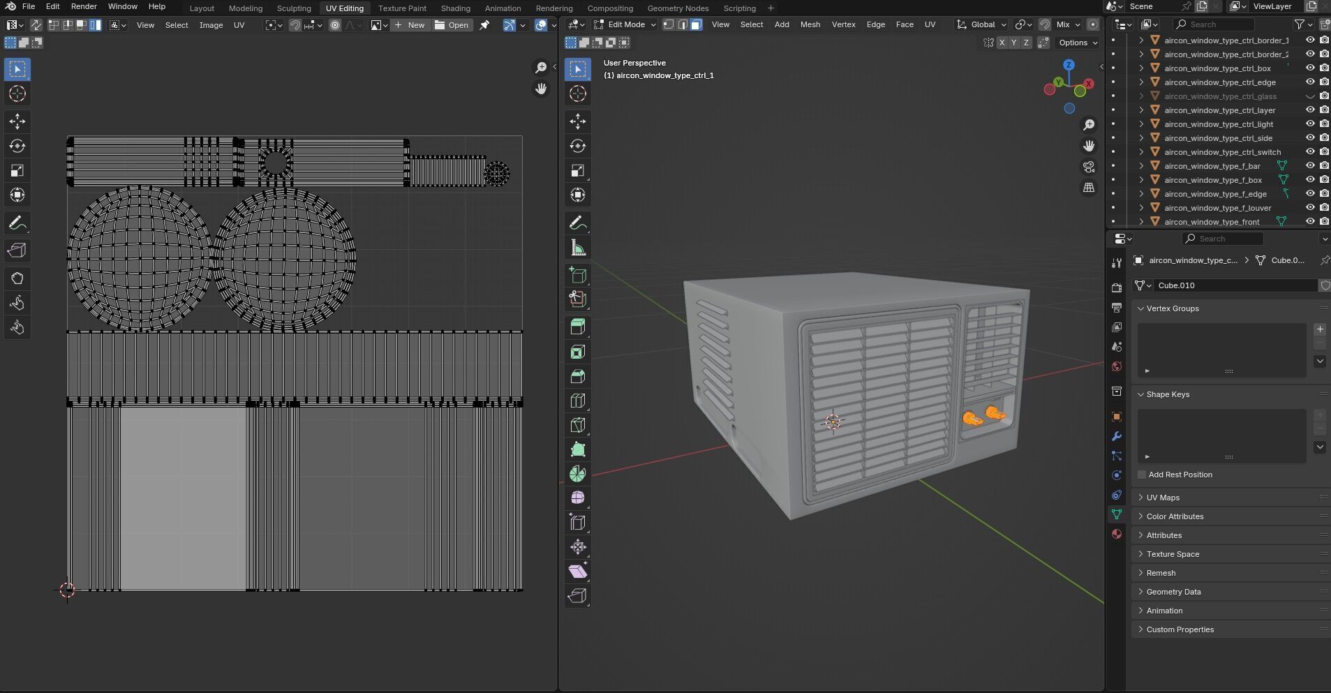 Aircon Window Type CG3 3D model_21