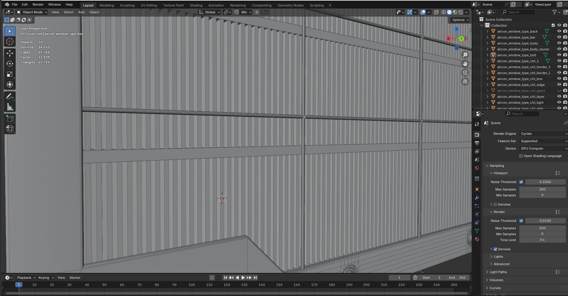 Aircon Window Type CG3 3D model_15