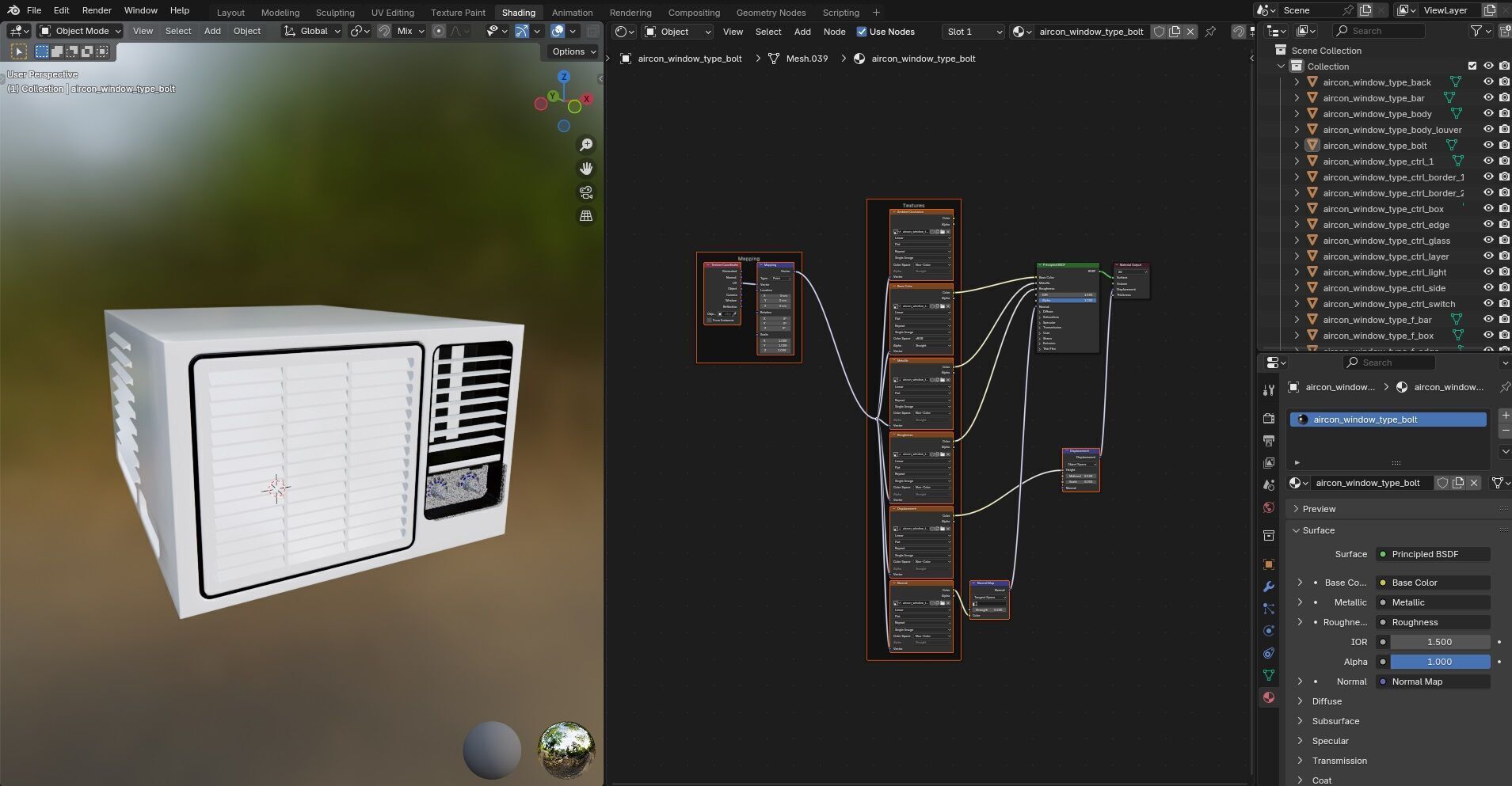 Aircon Window Type CG3 3D model_25