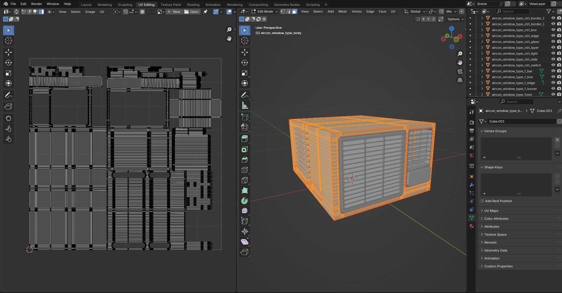 Aircon Window Type CG3 3D model_18