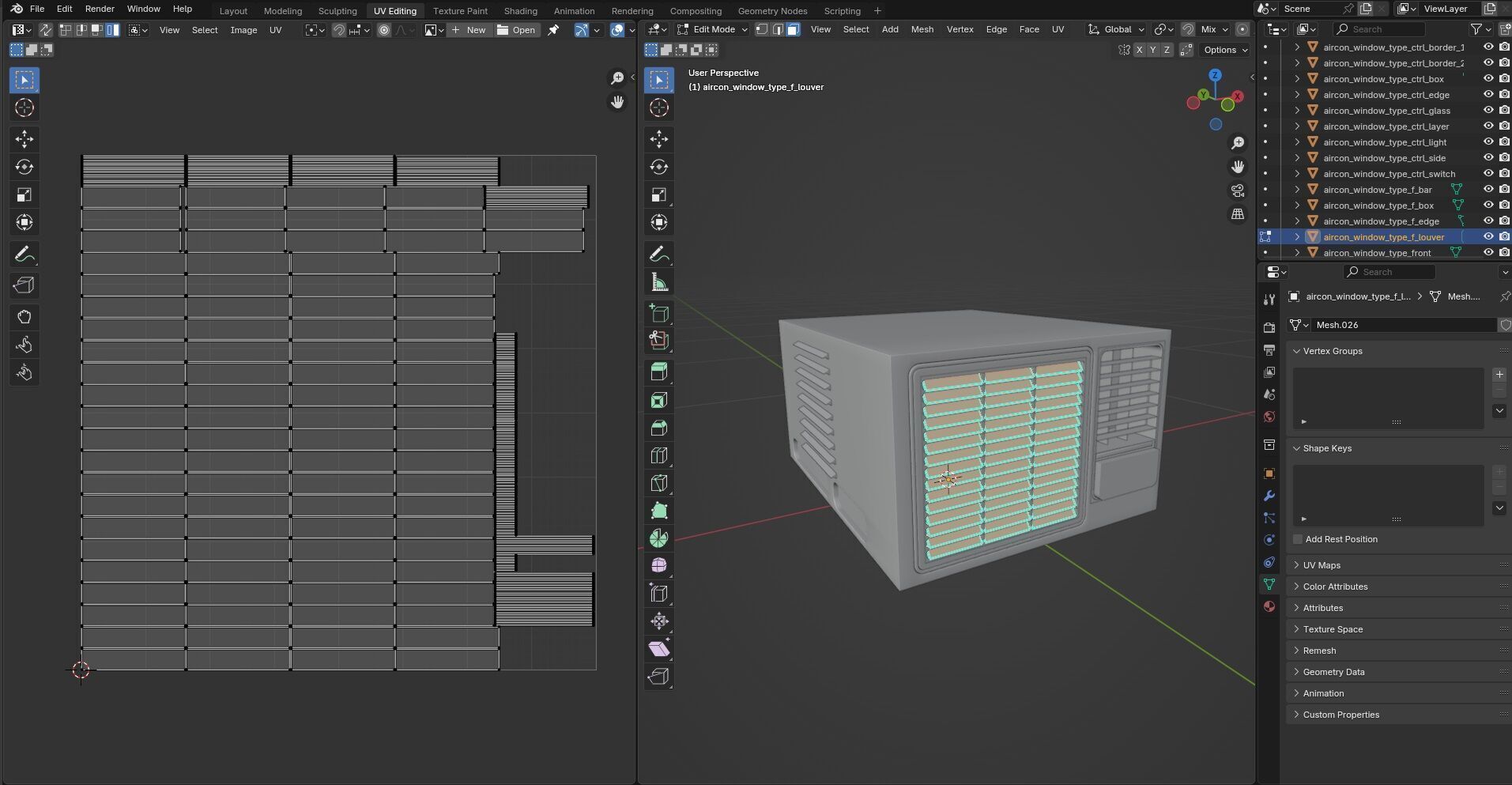 Aircon Window Type CG3 3D model_19